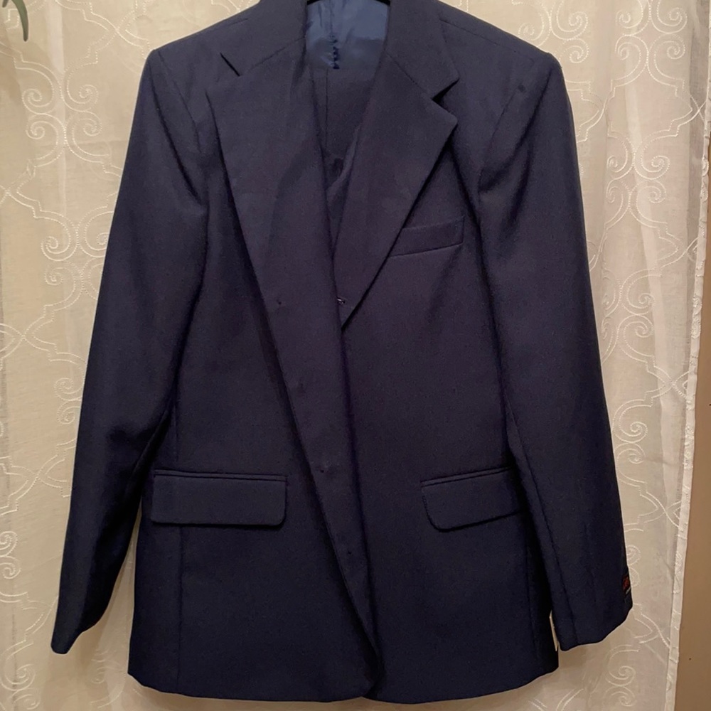 3 Piece Navy Boys Suit New